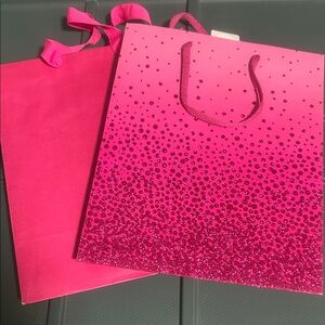 Small pink gift bag set